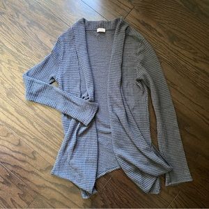 Pixley Gray Knit Open Cardigan
